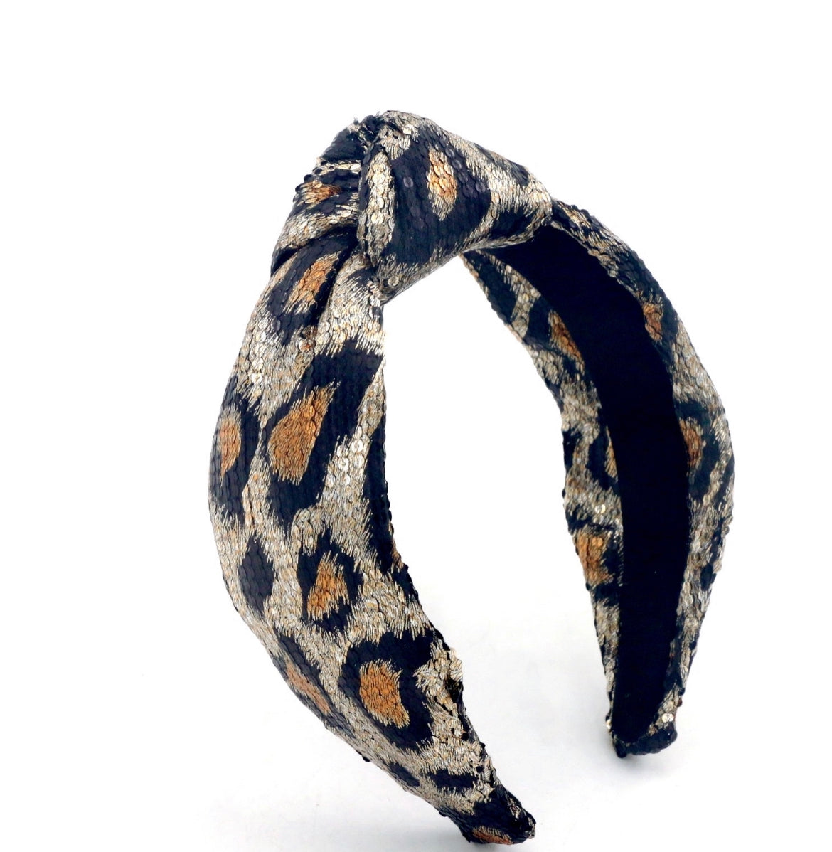 Adult Leopard Knotted Headband