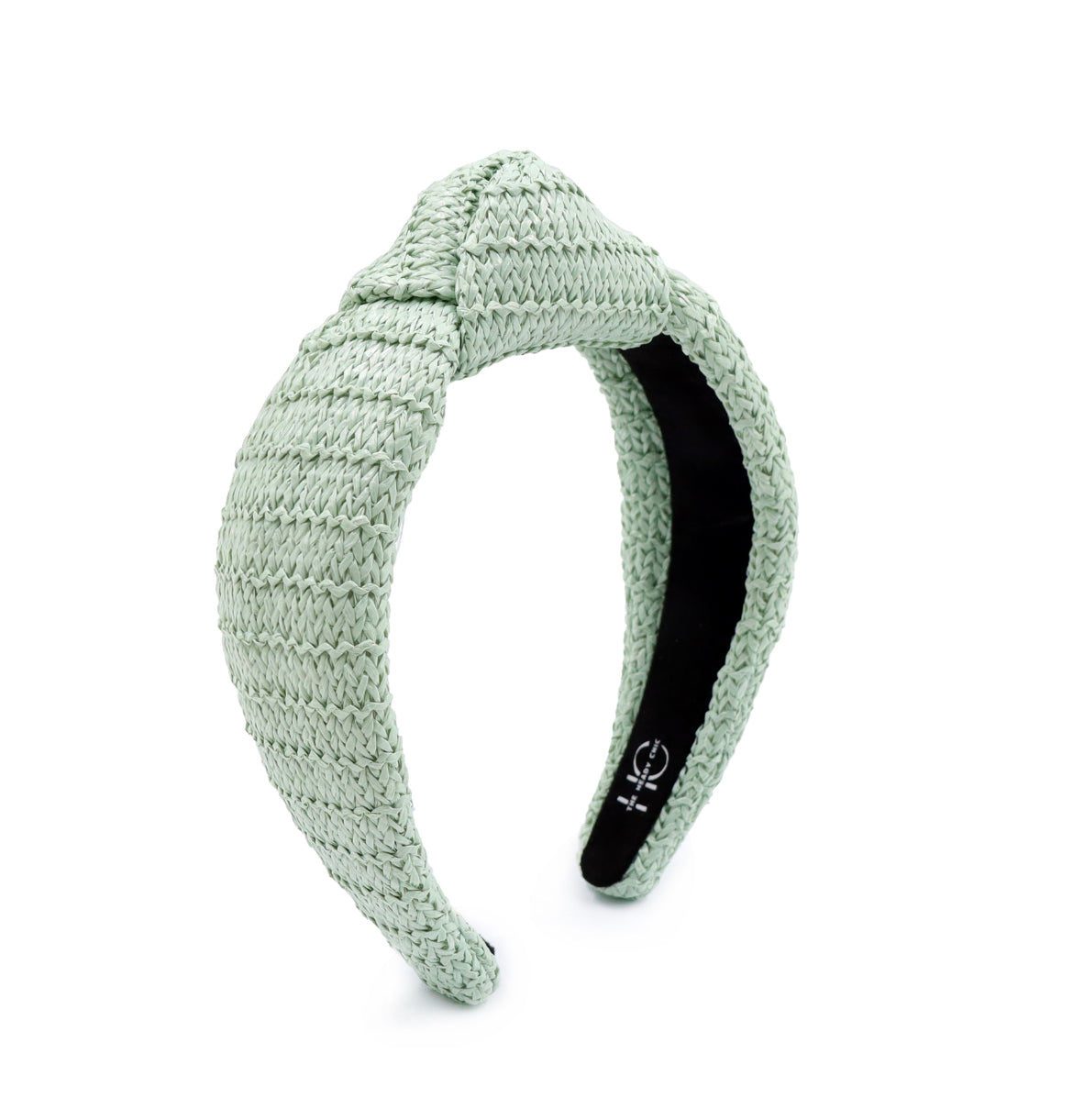 Adult Mint Raffia Knotted Headband