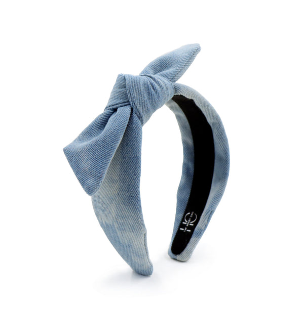 Kid Tie Knot Denim Headband