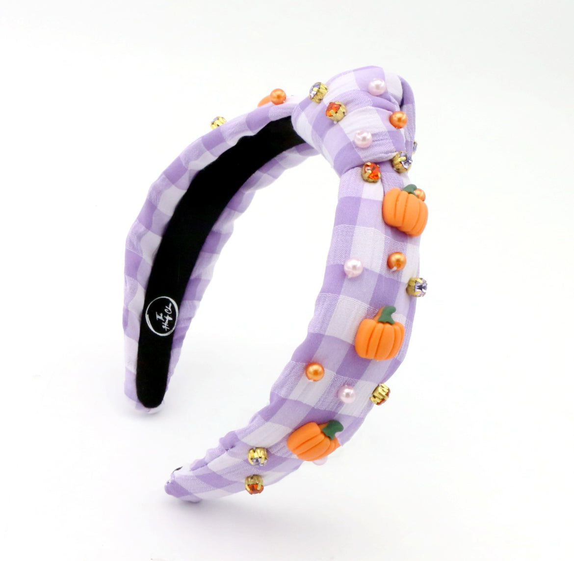 Kid Pumpkin Knotted Headband