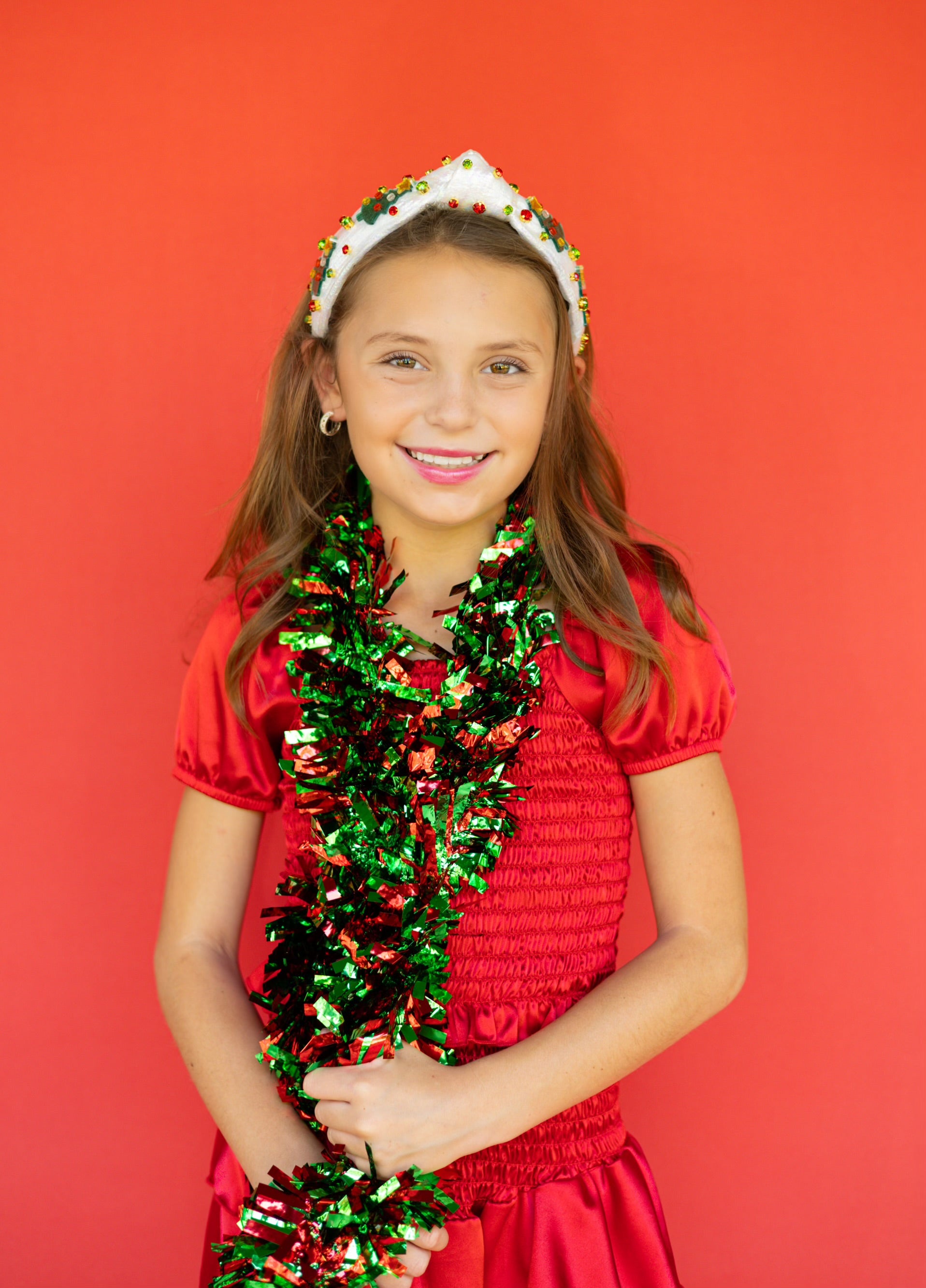 Kid and Tween Christmas Tree Knotted Headband