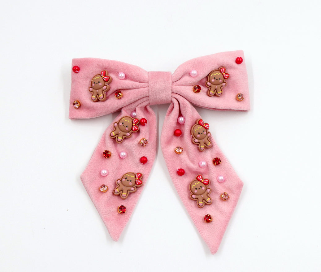 Pink Gingerbread Bow