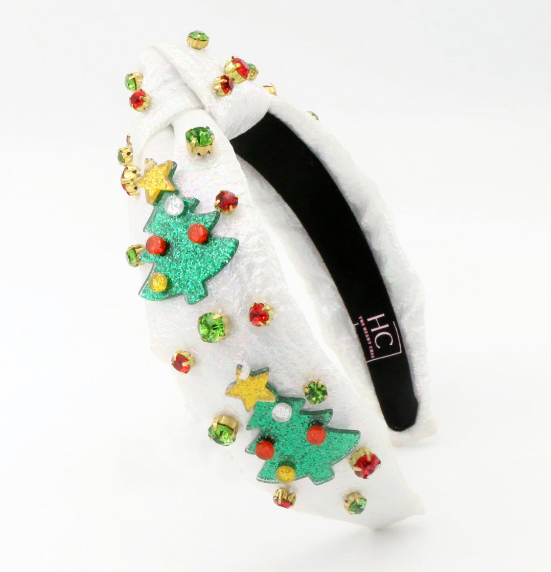 Kid and Tween Christmas Tree Knotted Headband