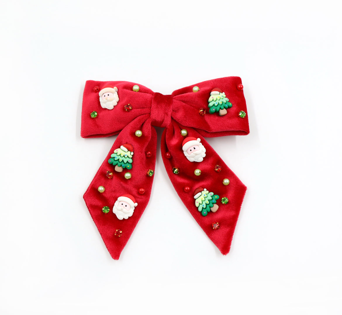 Kid Red Christmas Hair Bow