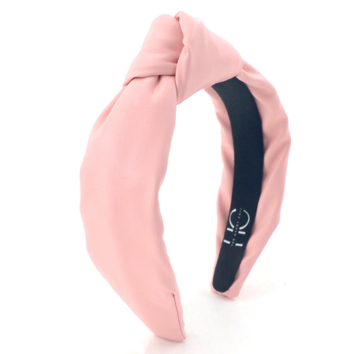 Kid and Tween Pink Leather Knotted Headband