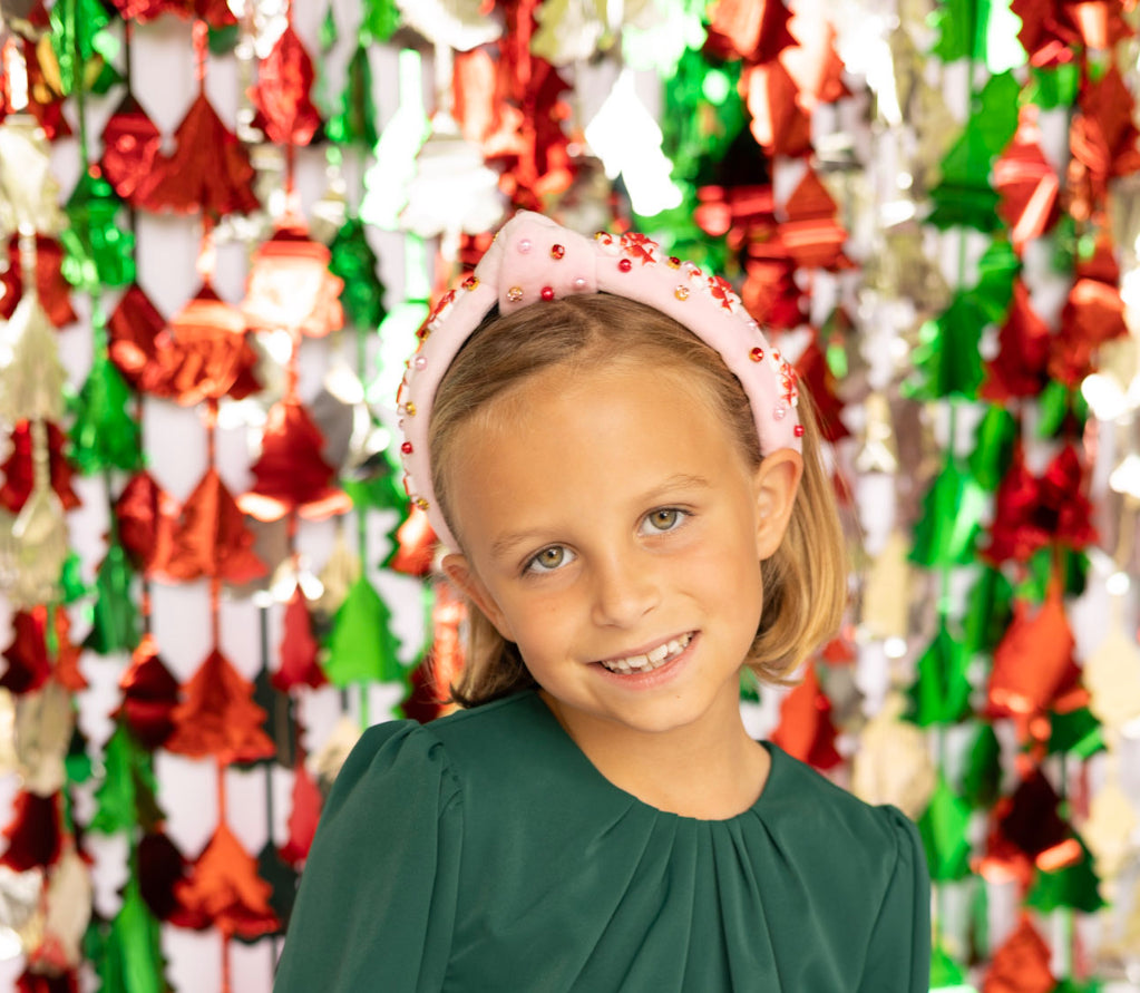 Kid and Tween  Candy Cane Knotted Headband
