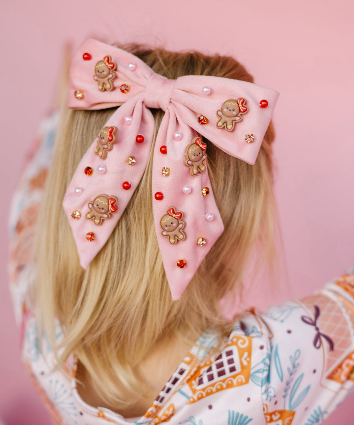 Pink Gingerbread Bow