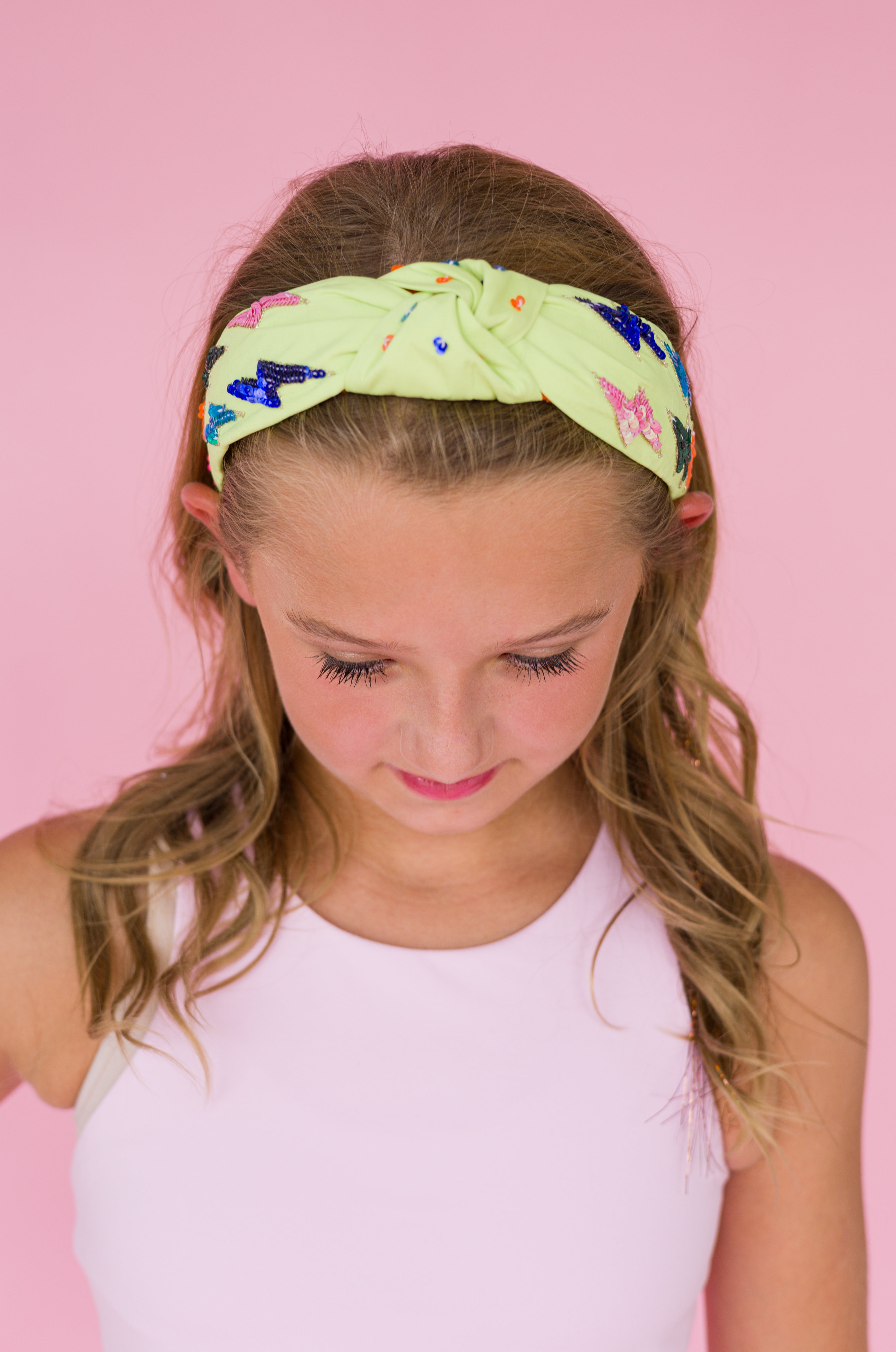 Kid and Tween Lightning Bolt knotted Headband