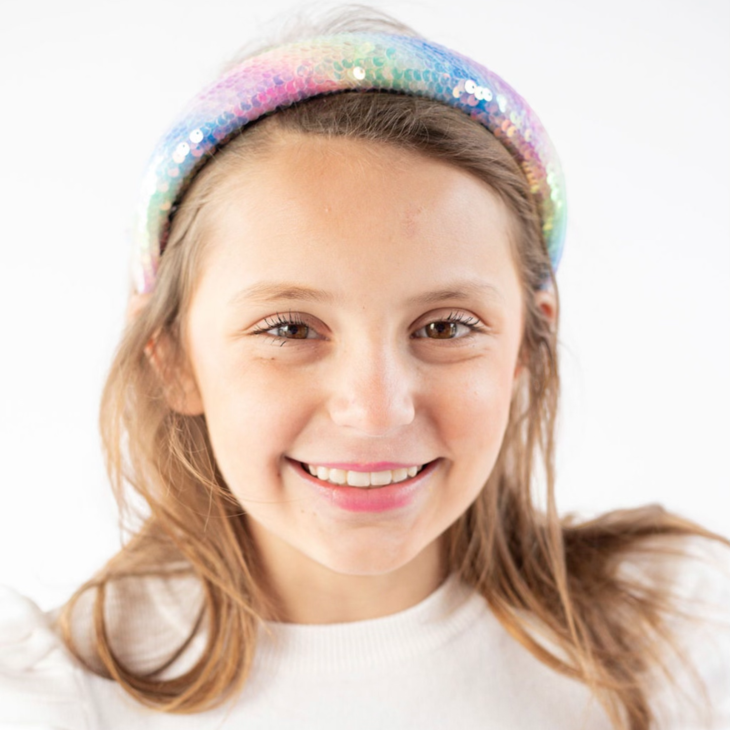 Kid and Tween Multi-Color Sequin Padded Headband